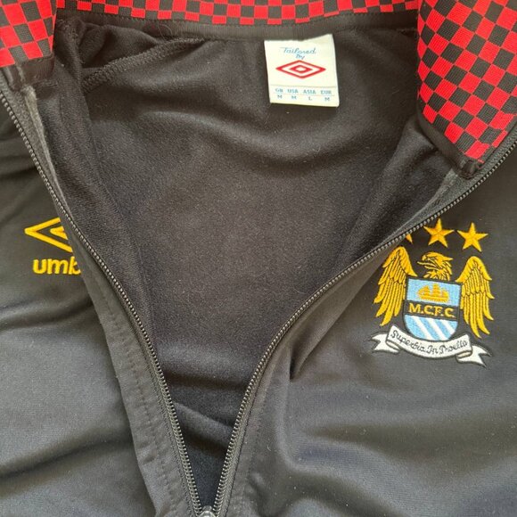 Manchester City Training Jacket Football Umbro size Medium - Picture 4 of 6